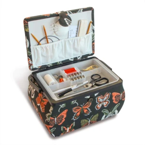 Kutija za šivaći pribor sa motivima leptira