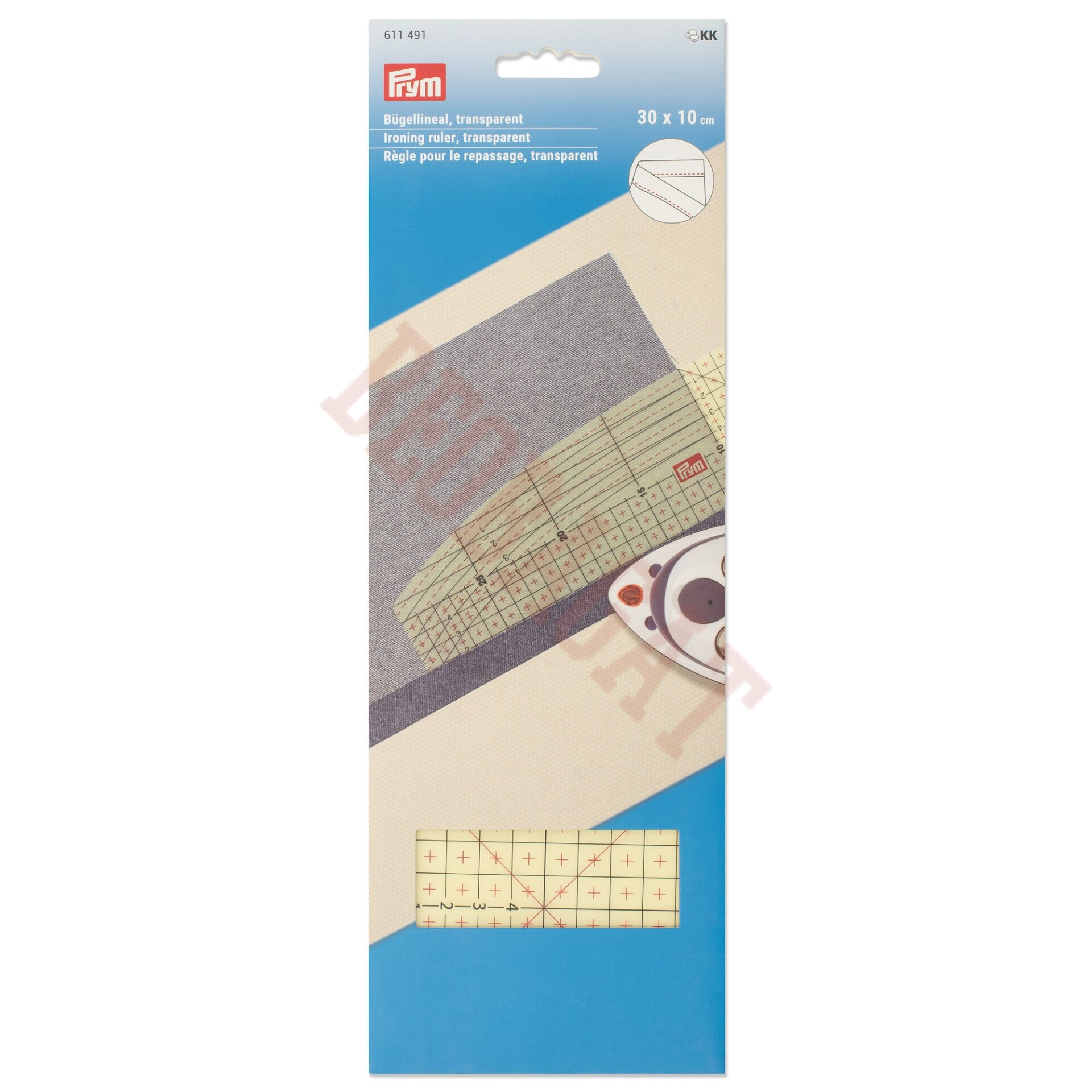 Lenjir za peglanje 30x10 cm | providan